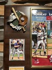 Joe Mauer Justin Morneau Autographed Picture Mn Twins 2006 Big 3 Plaque Santana