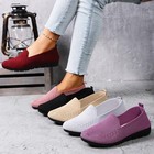 Women s Knit Loafers Slip On Flat Shoes Casual Lightweight Comfort Walking