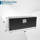 36 In  X 12 In  X 14 In  Iron Underbody Truck Storage Tool Box W lock Heavy Duty