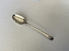 Set Of Antique    old English    Teaspoons X 8  Silver  Bright-cut  Late Georgian