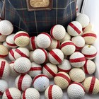 Vintage Clyde Johnson Tartan Plaid Golf Ball Bag 1950   s Conmar Zipper   80 Balls