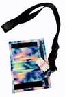 Victoria Secret Pink Keychain Mesh Pocket Lanyard Wallet Tie Dye Print