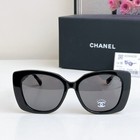 New Chanel Women Sunglasses Ch5422 Letter Frame Black With Gift Box