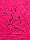 Bret Hitman Hart Autographed Signed Wrestler Neon Pink T-shirt Aj Sports World