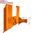 3 8  Thick Skid Steer Mount Plate Quick Attach W  2  Removable Hitch Orange Us