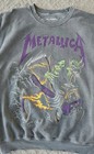 Vintage Metallica Sweatshirt -- Gray -- Size Large Unisex Here Comes Revenge