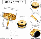 2025 Upgraded Hypoallergenic Earrings For Men mens Surgical Steel Black Stud Ear