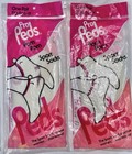 Lot Of 3 Vtg Hanes pro Peds Pom Pom Sport Ankle Socks Size 8 5-11 Pink white New