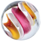 3 Helter Skelter 16mm Handmade Art Glass Clear Swirl Tornado Twist Marbles Ball 