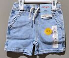 Cat   Jack Boys  3t Elastic Waist   Drawstring Above Knee 2 Pack Denim Shorts