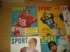Lot Of 6 Vintage Sport Magazines Football Covers 1952-1956 Photos stories  