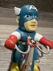 Vintage 68 Louis Marx   Co  Captain America Wind-up Tricycle Tin Toy Only 1 Ebay