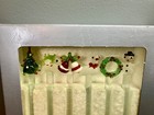 Vintage Taiwan Christmas Glass Swizzle Sticks Boxed Set 6 Hand Blown Nos