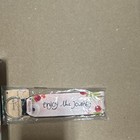Enjoy The Journey Floral Fabric Wristlet Keychain  Pink  22 Oz  Mom Fuel Tumbler