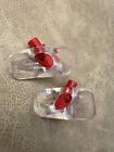 Vtg Og Pair Of Jordan Retro 5 Lace Locks Jordan 5 Shoelace Locks Red