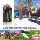 2x Ovonic 11 1v 120c 2200mah 3s Short Lipo Battery T For Rc Car 1 16 Buggy Boat