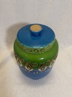 Bitossi Rimini Blu Vase   Blue  Green And Gold Vase   Made In Italy