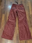 Vintage Burnt Red Corduroy Pants 60s 70s Wide Leg High Rise Size 9 Waist  27 5 
