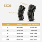 2x Copper Knee Sleeves Silver Compression Brace Support Sport Joint Injury Pain