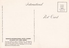 Vintage Postcard Resorts International Hotel Casino Atlantic City New Jersey Nj