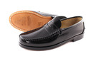 Loafers Mens Leather Soles Leather Moccasins Slip On Dress Shoes Black Bordeaux