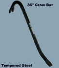36  Crow Bar Nail Puller Tempered Steel Gooseneck Wrecking Multi-purpose Utility