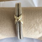 David Yurman Cable Classic Collection X 10mm Bracelet 14k Gold Size Medium