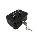 Small Cash Box With Money Tray And Lock  Metal Cash Lock Box With Key