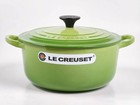 Le Creuset Cast Iron Dutch Oven 20cm 2 5qt Palm Green Discontinued Ages 15  New