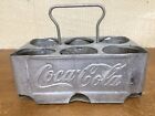 Vintage 1950s Coca-cola Metal 6 Pack Bottle Carrier Coke Caddy Aluminum Holder