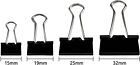 Binder Clips Paper Clamps Office Supplies 4 Assorted Sizes 120 Pcs Modern New