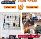 Pegboard Hooks For Hanging - Peg Board Organizer Accessories Fit New Metal Peg B