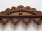 Antique Victorian Carved Walnut Pediment Crest 22  Wide