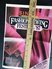 Singer Sewing Reference Library - Fashion Sewing Festival  87 Folded 8 Page Info