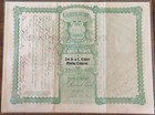 Old Mining Stock Certificates