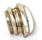 Vtg Beautiful Designer Sundance Catalog Sterling Silver Modernist Ring Size 6 75