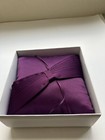 Celebrate It Wedding Ring Bearer Pillow Purple Satin Pearl Bow New