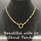 Custom Vintage 12k Gold Filled Pocket Watch Chain Fob Necklace swivel Dog Clip