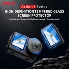 Hd Tempered Glass Screen Protector Film For Dji Osmo Action 6  2pcs 