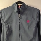Ariat Jacket Womens Large Grey Fleece Lined Softshell Thick Stitch Western Team