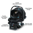 Graco Snugride Lx Infant Car Seat Base And Seat - Black 4-30lbs