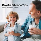 Reusable Collapsible Stainless Steel Drinking Straws 4 Colors Silver Blue Red