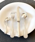 Christofle Perles Silverplated Flatware Set 49 Pcs For 12 People  excellent 
