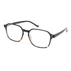 Reading Glasses Magnified Strength Clear Lens Square Keyhole Frame Spring Hinge