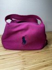 Polo Ralph Lauren Big Pony Insulated Canvas Lunch Tote Zipper Pink