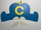 1960   s Cap n Crunch Hat   Mustache Cereal Premium In Mailer Quaker Jar Ward