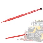 49  Red black Square Hay Bale Spear Quick Attach W  Nuts For Tractors 4500lbs