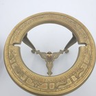Vtg Armillary Sphere Globe Zodiac Tabletop Decor Brass Tone World Globe Stand