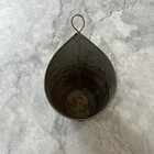 Galvanized Metal Flower Pot Handled Bucket Hanger Flowers   Garden