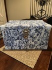 Blue Floral Storage Trunk